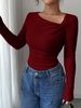 2025 European American Cross-border Knitted Base Shirt For Women, New Early Autumn Style, Elegant And Atmospheric, With_ecoleips.com