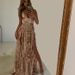 Hot Sale European And American Women's Deep V Sexy Suspender Slit Dress Evening Dress_ecoleips.com