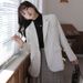 2026 Spring And Autumn New Black Women's Blazer With A High-End, Street-Style, Slimming, Korean-Designed Look_ecoleips.com