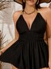 2026 Solid Halter 2 Piece Plus Size Tankini Set Women Push Up Large Dress Swimsuit Chubby Curvy Swimwear Lady Beach Bathing Suit_ecoleips.com