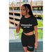 Women's Clothing Plus Size Sports Set M3111A29 Casual Fashion T-Shirt And Shorts Two-Piece Outfit In American Style_ecoleips.com