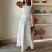 K New Lace Embroidery Strap Holiday Slim Fit Long Dress For Women_ecoleips.com