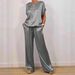 Women's Casual Loose Shirt Wide Leg Trousers Set Spring Summer Trend_ecoleips.com