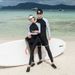 Aria Basics New Couple's Swimwear For Men Women, Two-piece Long-sleeve And Long-pants Set, Tummy-concealing, Slimming, Conservative_ecoleips.com