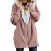 Women's Clothing Lambskin Hooded Mid Length Sweatshirt For Women Autumn And Winter New Plush Plush Coat For Women_ecoleips.com