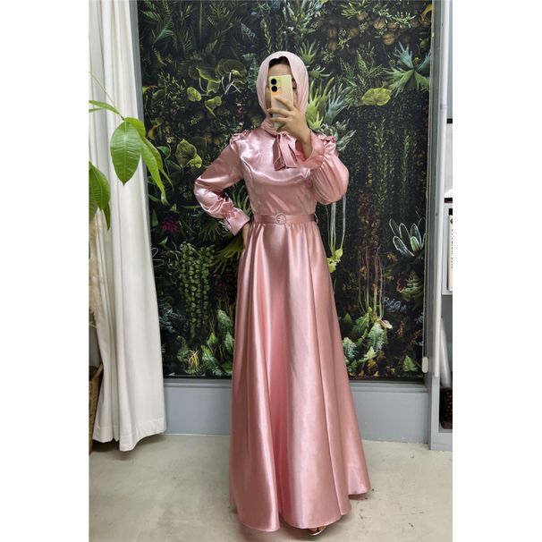 Women's Clothing Middle East Muslim Arab UAE Dubai Ladies Fashion Long Sleeved Dress_ecoleips.com