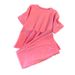 Women's Clothing Fashion Sports Suit Loose Large Version T Shirt High Waist Wide Leg Flared Pants Two Piece Suit_ecoleips.com