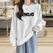 Women's Fleece Lined Thick Sweatshirt Korean Style Versatile Outerwear Top Trendy Brand Design Niche Autumn New_ecoleips.com