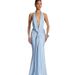 ng2510292 European And American Sexy 2025 Deep V Halter Neck Mermaid Gown With Waist Twist Design Slim Fit Dress_ecoleips.com