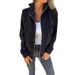 Women's Clothing Women's Solid Color Corduroy Jacket With Hood Simple Style Autumn Outerwear For Formal & Casual For Women_ecoleips.com