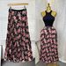 Floral Print A-Line Midi Skirt With Elastic Waist - Vintage-Inspired High Waist Pleated Skirt For Women_ecoleips.com