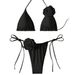 3D Floral Bikini Set For Women – Sexy High-Waisted Swimwear With Ruffled Details (Trendy Beach & Pool Outfit)_ecoleips.com