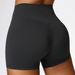 Women's Clothing Sanded Tight Yoga Shorts Women's High Waist Abdomen Fitness Pants Hip Lifting Running Sports Shorts_ecoleips.com