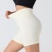 Women's Clothing Seamless Threaded Elastic Tight Three Quarter Pants_ecoleips.com