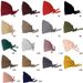 Women's Clothing Solid Color Mercerized Cotton Strap Elastic Bottoming Hat Adjustable Tie Headscarf Wool Muslim Cap_ecoleips.com