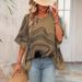 Women's Clothing Summer New Casual Printed V Neck Loose_ecoleips.com