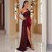 2025 European And American Foreign Trade High-end Fishtail Party Banquet Elegant Host One-shoulder Evening_ecoleips.com