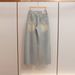 Women's Rhinestone Embellished Wide Leg Jeans High Waisted A Line Retro Versatile Denim For Autumn And Winter_ecoleips.com
