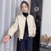 Korean-style Stand-collar Short Women, 2025 Spring New Model, Loose Casual Design, Stylish Jacket For Petite Women_ecoleips.com