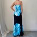 European And American Cross-border Clothing: Strapless, Navel-revealing, Butterfly Print Tank Top, Slim-fit,_ecoleips.com