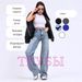 Women's Stretch Denim Jeans - High Waist Slim Fit, Classic Blue, Comfortable Cotton Blend For Spring & Fall (Sizes 25-32)_ecoleips.com