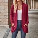 Women's Clothing Soft Brushed Long Sleeve Cardigan – Oversized Open Front Coat For Women (5 Elegant Colors, Relaxed Fit)_ecoleips.com
