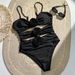Women's Clothing Sexy Tube Top Bikini One Piece Swimsuit 3D Three Dimensional Flower Swimsuit_ecoleips.com