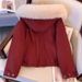girl Girl Fleece-Lined Thickened Cotton Jacket For Women, Short Style, 2025 Winter New Loose Fit, Large Fur Collar, Fashionable_ecoleips.com