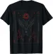 Women's T-Shirts Baphomet Sigil Of Lucifer Satan Goat Occult Gothic Satanic T-Shirt_ecoleips.com