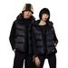 Heated Black Gold Down Vest With Hood - Thickened Unisex Winter Puffer Gilet For Men & Women, Lightweight Thermal Insulated Jacket_ecoleips.com