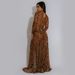 Women's Clothing Fashion Women's Sexy Leopard Print Long Sleeve Slit Dress_ecoleips.com