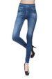 Stretch-Knit Denim-Look Leggings – High-Waisted Yoga Pants With Faux Pockets (Gray/Black/Blue, S-5XL)_ecoleips.com