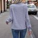 Women's Textile Hollow out Fashion T-Shirt Autumn Winter New 2024 Trendy Top for European And American Markets_ecoleips.com