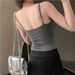 Pink Camisole For Women, Autumn And Winter, Built-in Bra Pads, Beautiful Design, Can Be Worn A Base Layer Or As Outer_ecoleips.com