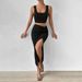 Voya Women's Elegant Style Set, Stylish Sleeveless Vest, Half Skirt Two-piece Set, Spring New Style_ecoleips.com
