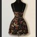 Retro Maple Leaf Print Women's Dress Ruffled Detail for Valentine's Day Wedding Season Vacation Back to School Cross Border E Commerce_ecoleips.com
