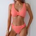 Women's Clothing Split Swimsuit Sexy Tight Solid Color High Elastic Suit Swimsuit Female_ecoleips.com