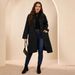 2026 Mid-Length Plus Size Women's Loose Fat Mm Woolen Top Black Jacket Women's Wholesale_ecoleips.com