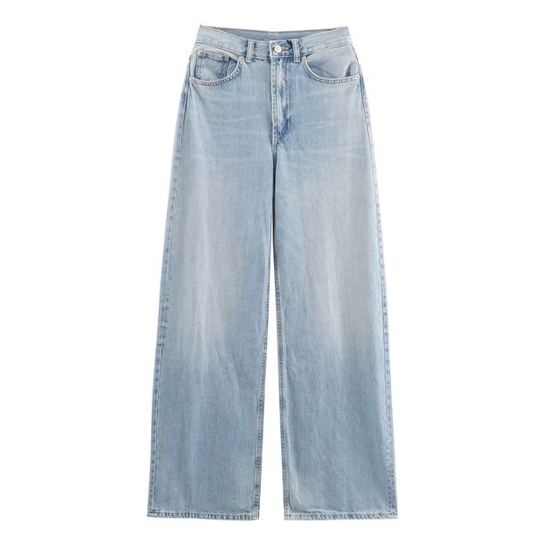Women's Clothing High-Waisted Wide-Leg Jeans For Women Style Classic Versatile Clothing For Formal & Casual For Women_ecoleips.com
