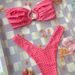 Women's Clothing Fashion Fresh Print Ring Soft Pack Tube Top Bikini Split Swimsuit_ecoleips.com