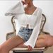 Cross-border Foreign Trade European And American New Women's Hollow-out Cardigan With Ties, Loose-fitting_ecoleips.com