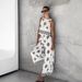 Women's Clothing Fashion Women's Casual Printed Sleeveless Tops Wide Leg Pants Suits For Women_ecoleips.com
