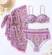 Women's bikini three-piece set sexy ethnic style bikini bikini women_ecoleips.com