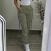 Women's Clothing Fashion Multi Pocket Monochrome Elastic Waist Tie Casual Elastic Waist Overalls_ecoleips.com