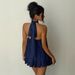 2026 European And American Fashionable Slim-Fit Sexy Backless Halter Neck Waist-Cinching Women's_ecoleips.com
