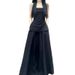 Premium Short Zippered Tank Top With High Waist, Summer-Style Solid Color Long Pants & Skirt Set For Wholesale_ecoleips.com