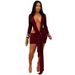 Elegant V-Neck Ribbon Tie Dress For Women - Stretchy Bodycon Mini Dress With Long Sleeves, Flowy Hemline (Black/Burgundy/White)_ecoleips.com