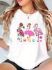 European And American Cross-border Foreign Trade Clothing, Flamingo Pattern Round-neck Printed Women's Short-sleeve_ecoleips.com