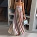 Stylish And Elegant Waist Pleated Printed Dress_ecoleips.com