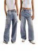 Relaxed Fit High Waist Wide Leg Jeans For Women - Vintage Washed Denim Pants With Stretch Comfort, Streetwear Style, Plus Size Friendly_ecoleips.com